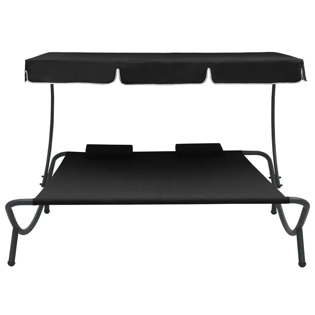 Outdoor Lounge Bed with Canopy and Pillows Price