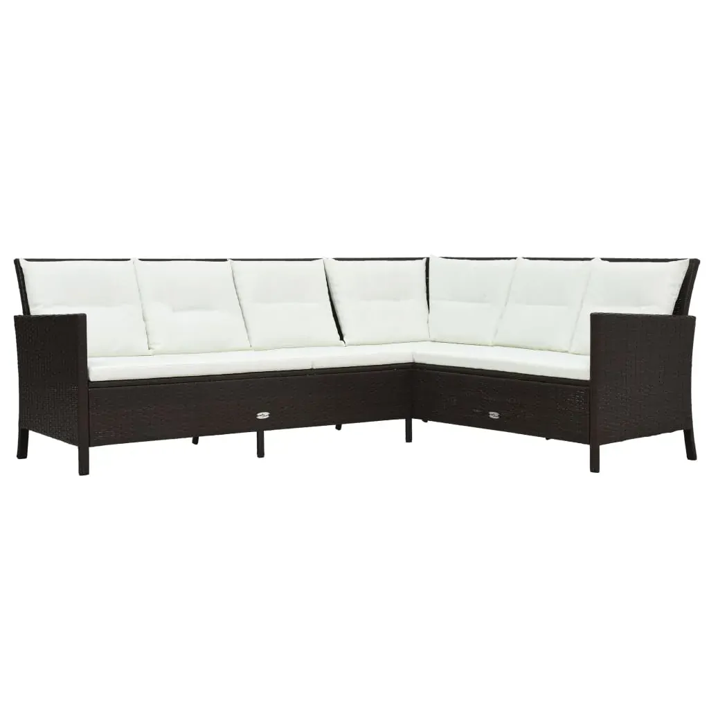 3 Piece Garden Lounge Set with Cushions Poly Rattan Price