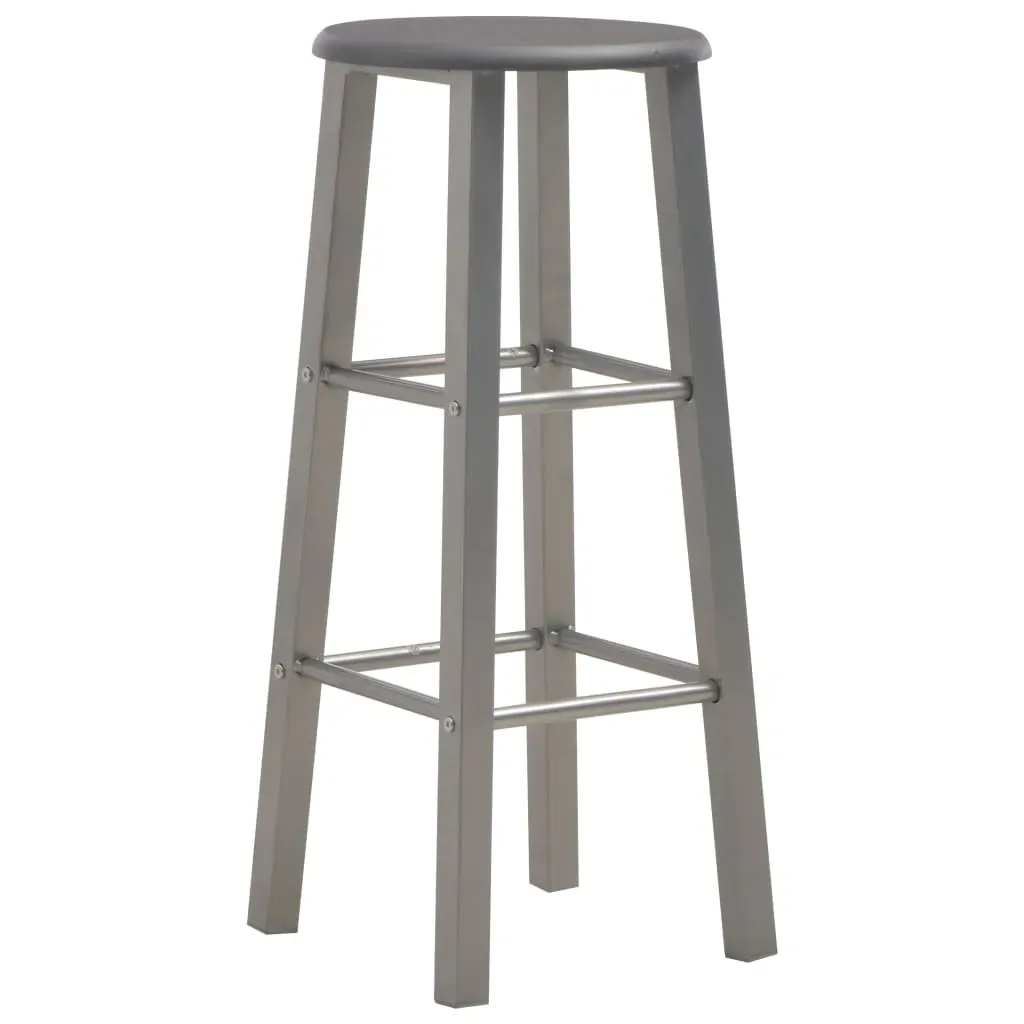 Bar Stools 2 pcs Metal with MDF Seat Price