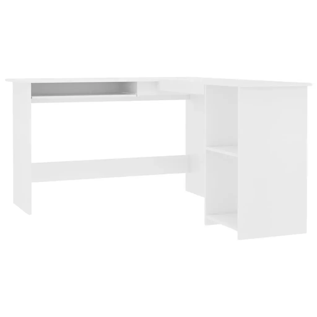 L-Shaped Corner Desk 120x140x75 cm Engineered Wood Price