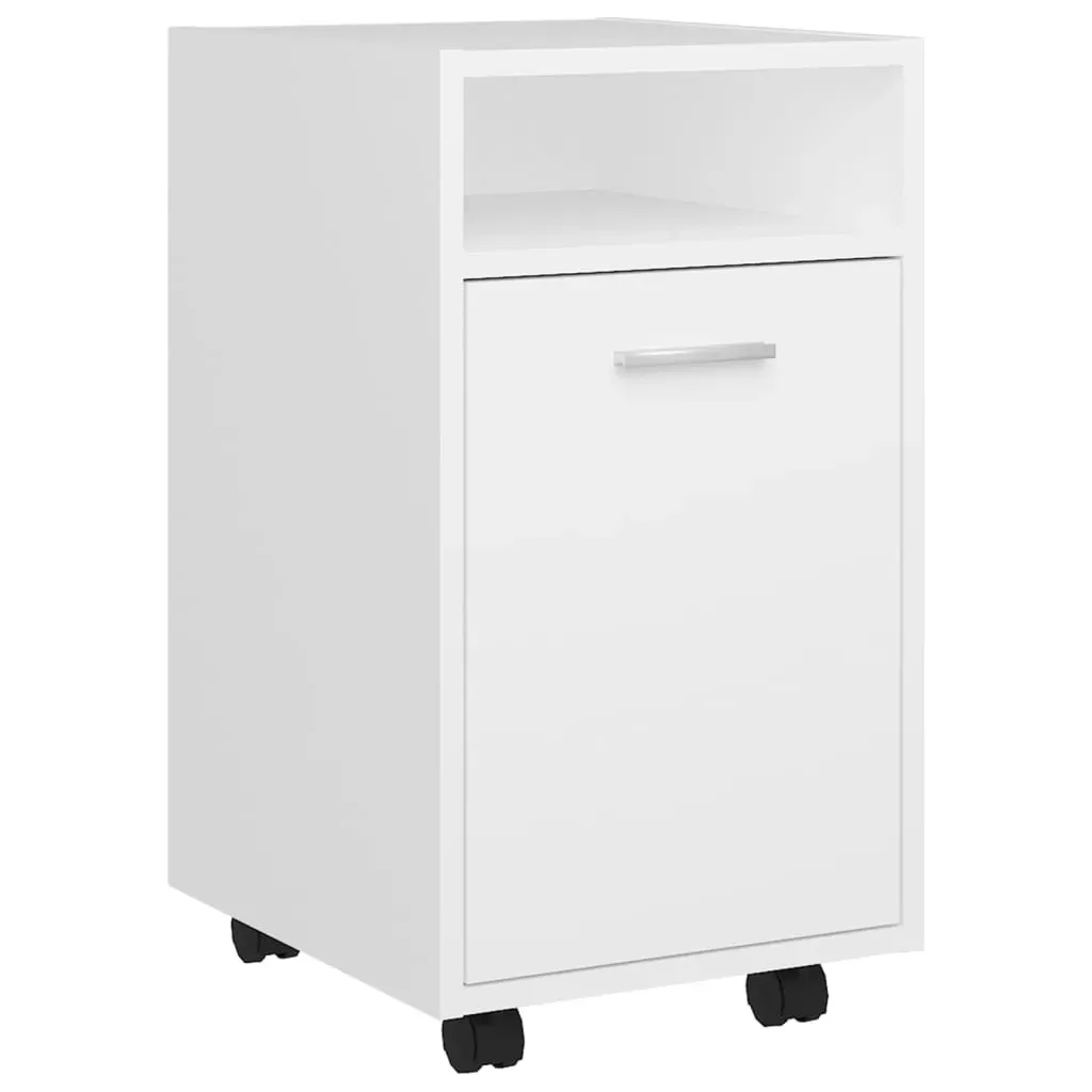 Side Cabinet with Wheels 33x38x60 cm Engineered Wood Price