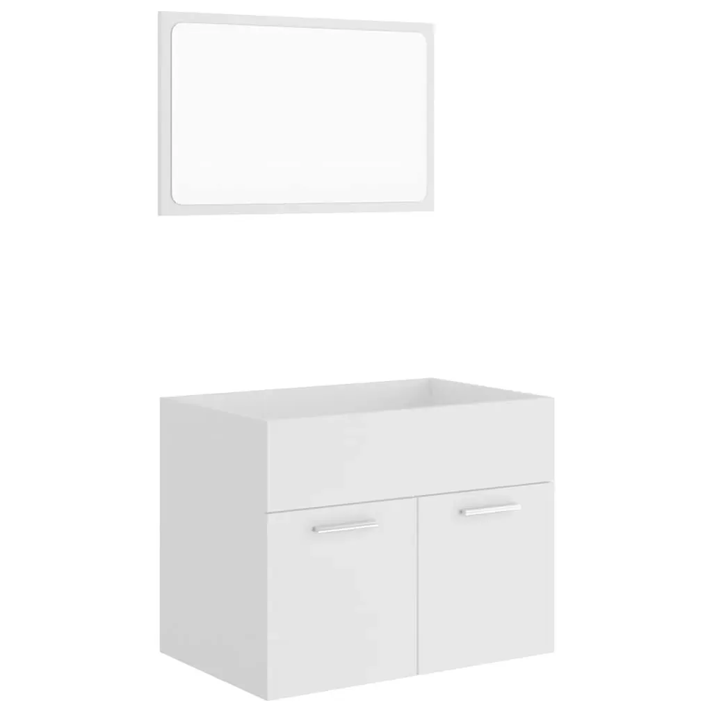 2 Piece Bathroom Furniture Set Engineered Wood Price