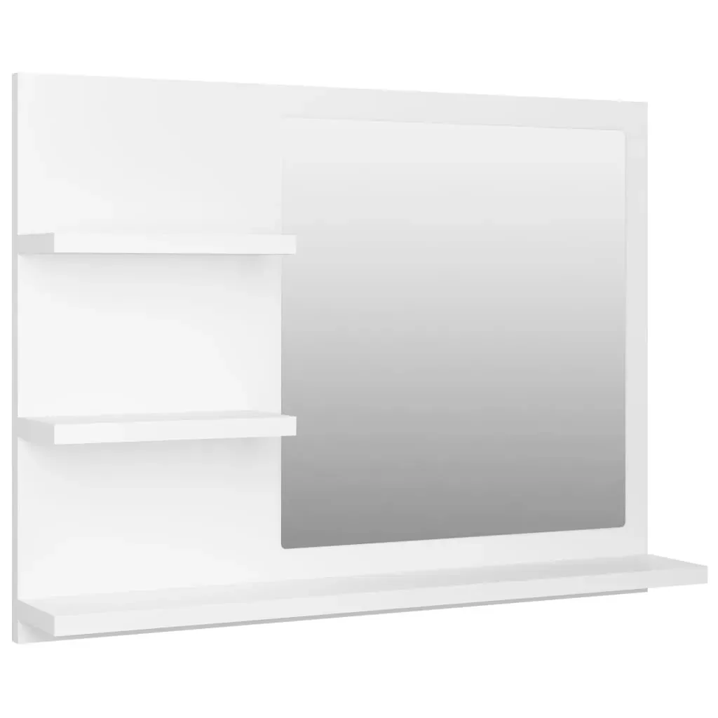 Bathroom Mirror 60x10.5x45 cm Engineered Wood Price