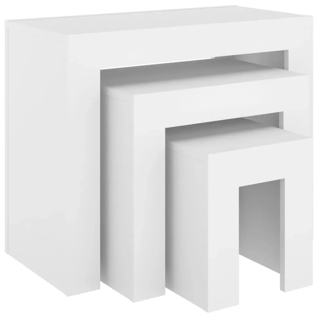 Nesting Coffee Tables 3 pcs Engineered Wood Price