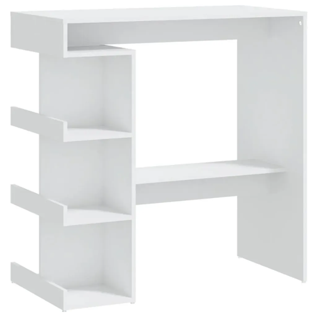 Bar Table with Storage Rack 100x50x101.5 cm Engineered Wood Price