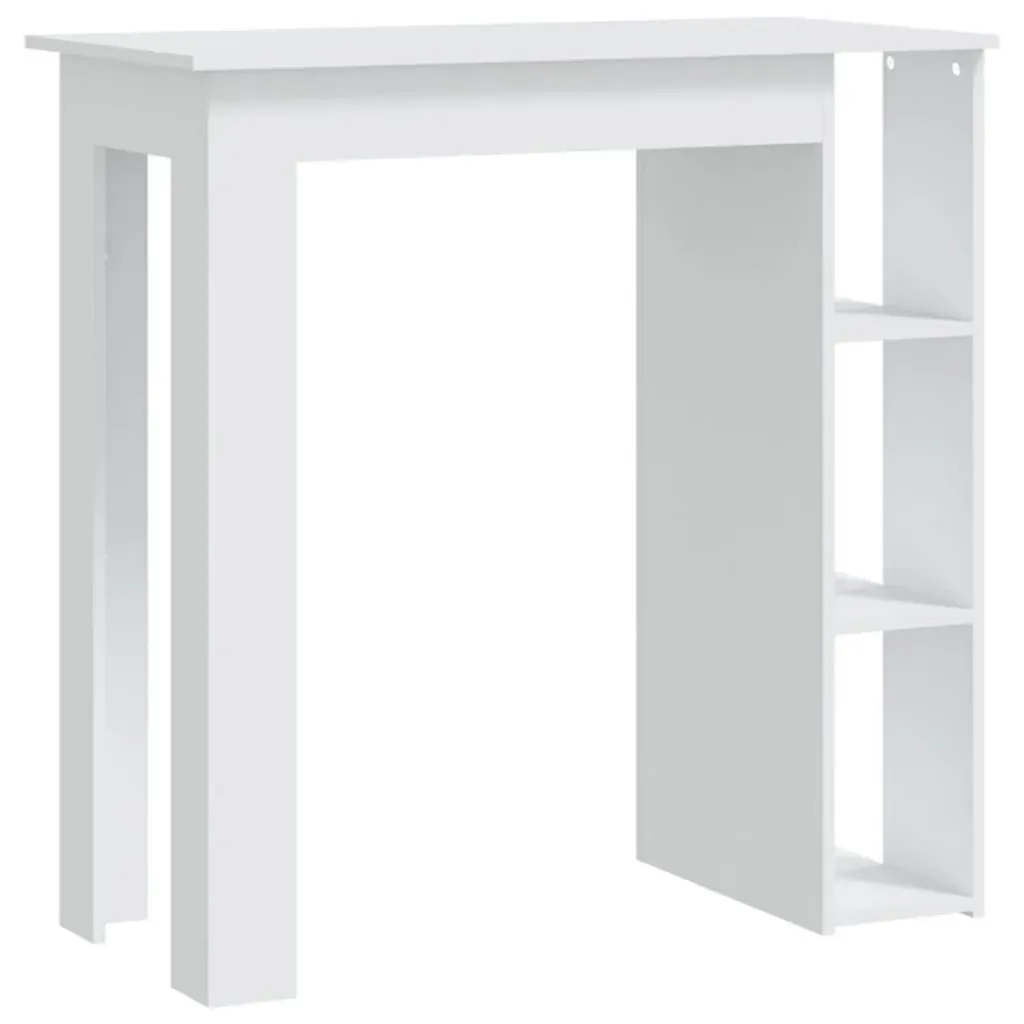 Bar Table with Shelf 102x50x103.5 cm Engineered Wood Price