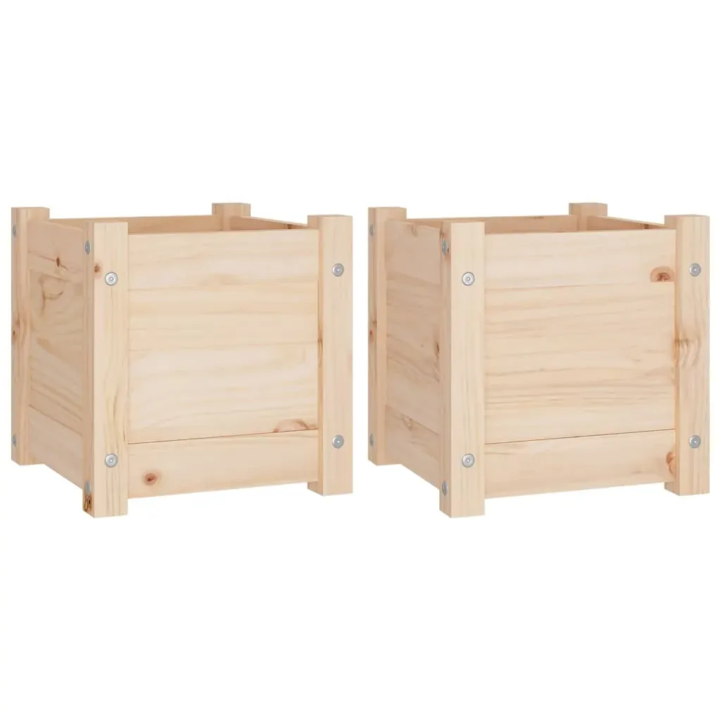 Garden Planter 31x31x31 cm Solid Pinewood Price