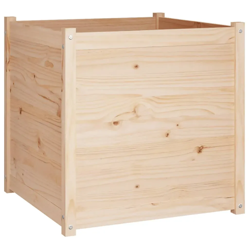 Garden Planter 70x70x70 cm Solid Pinewood Price