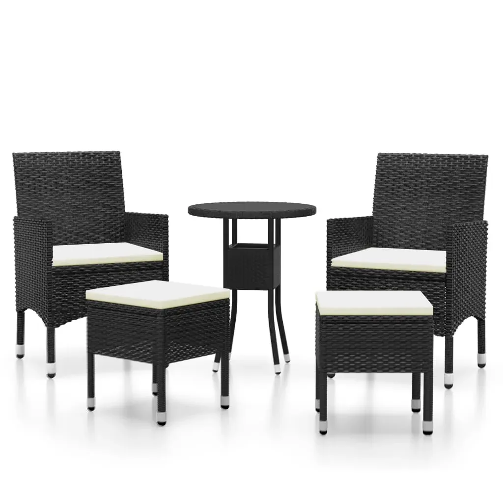 5 Piece Garden Lounge Set Poly Rattan Price