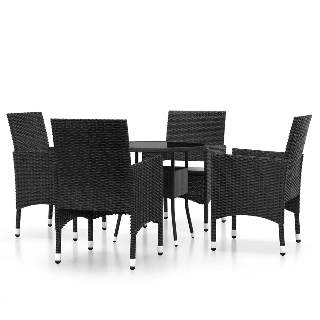 5 Piece Garden Dining Set Poly Rattan Price