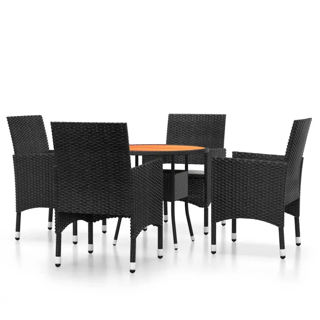 5 Piece Garden Dining Set Poly Rattan Price