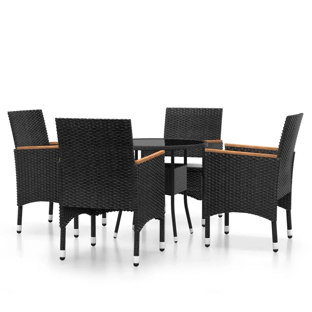 5 Piece Garden Dining Set Poly Rattan Price