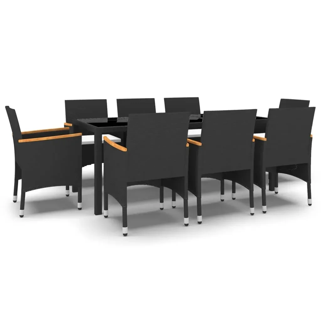 9 Piece Garden Dining Set Poly Rattan Price