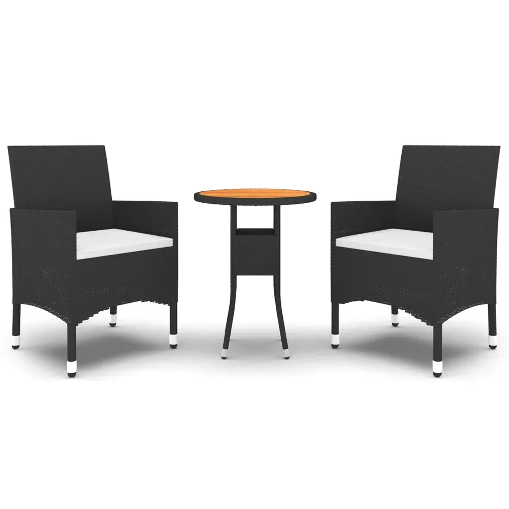 3 Piece Garden Dining Set Poly Rattan Price