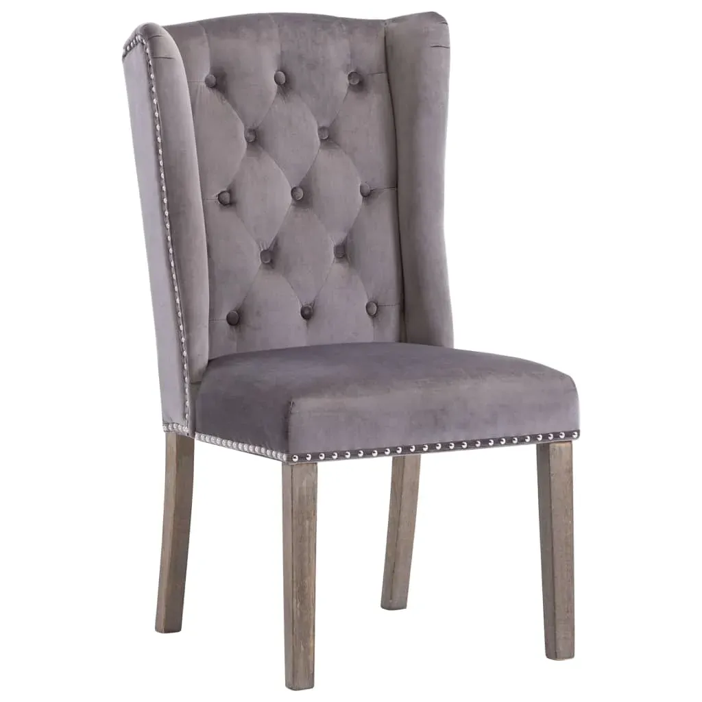 Dining Chair Grey Velvet Price
