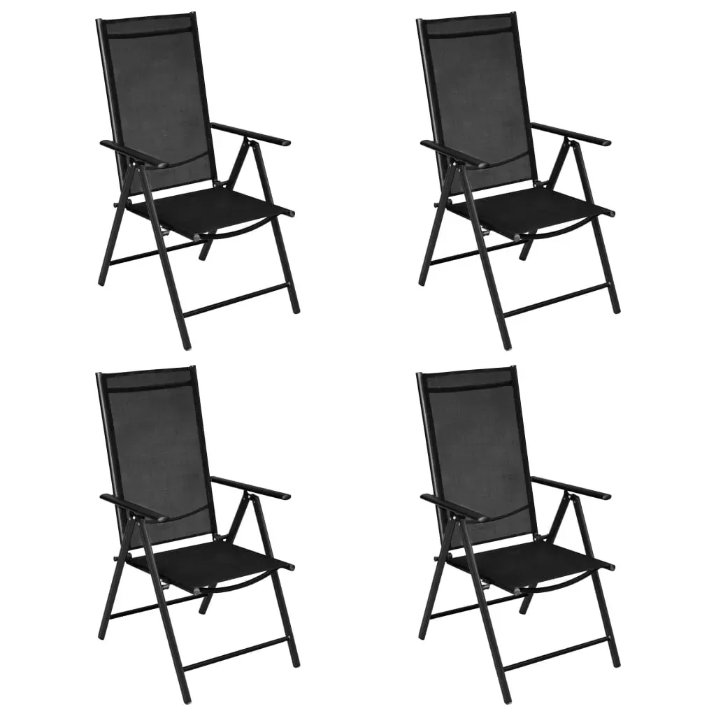 5 Piece Garden Dining Set Aluminium and Textilene Price