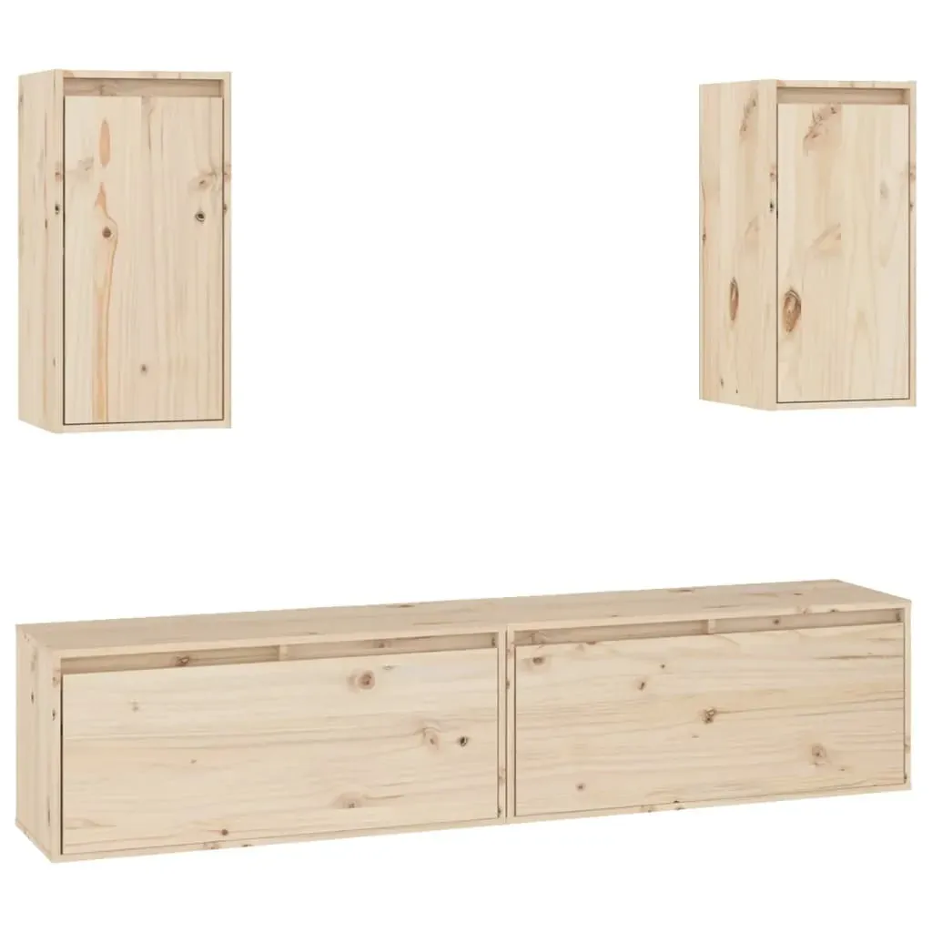 Tewkesbury TV Cabinets 4 pcs Solid Wood Pine Price
