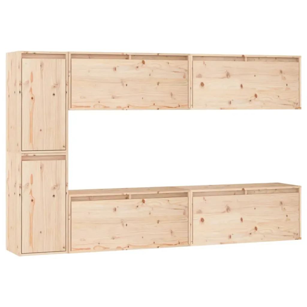 Bloomsburg TV Cabinets 6 pcs Solid Wood Pine Price