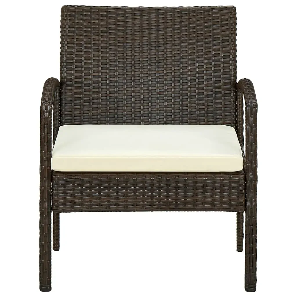 Garden Chair with Cushion Poly Rattan Price