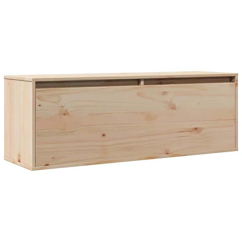 Wall Cabinet 100x30x35 cm Solid Wood Pine Price