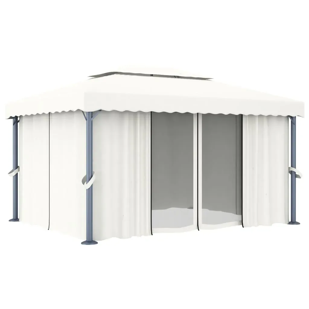 Gazebo with Curtain Aluminium Price
