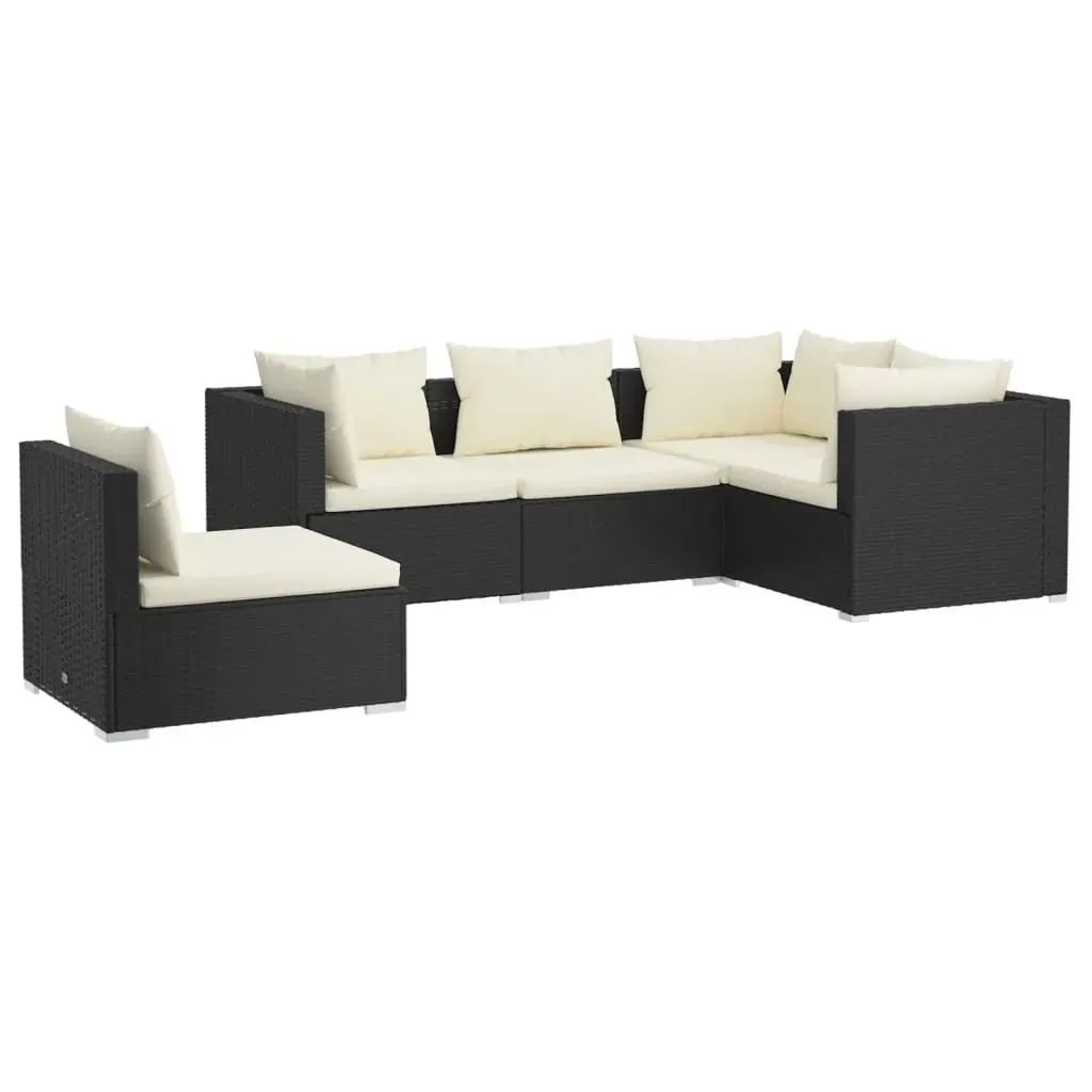 Garden Lounge Set with Cushions Poly Rattan Price