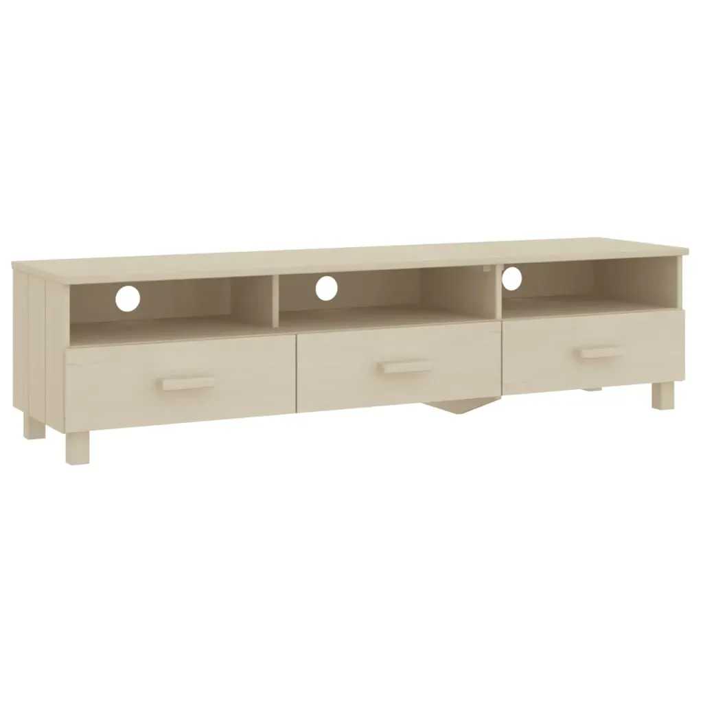 Twickenham TV Cabinet Honey 158x40x40 cm Solid Wood Pine Price