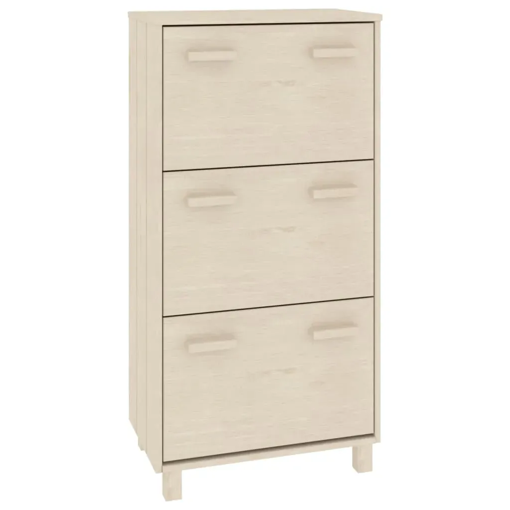 Shoe Cabinet 59.5x35x117 cm Solid Wood Pine Price