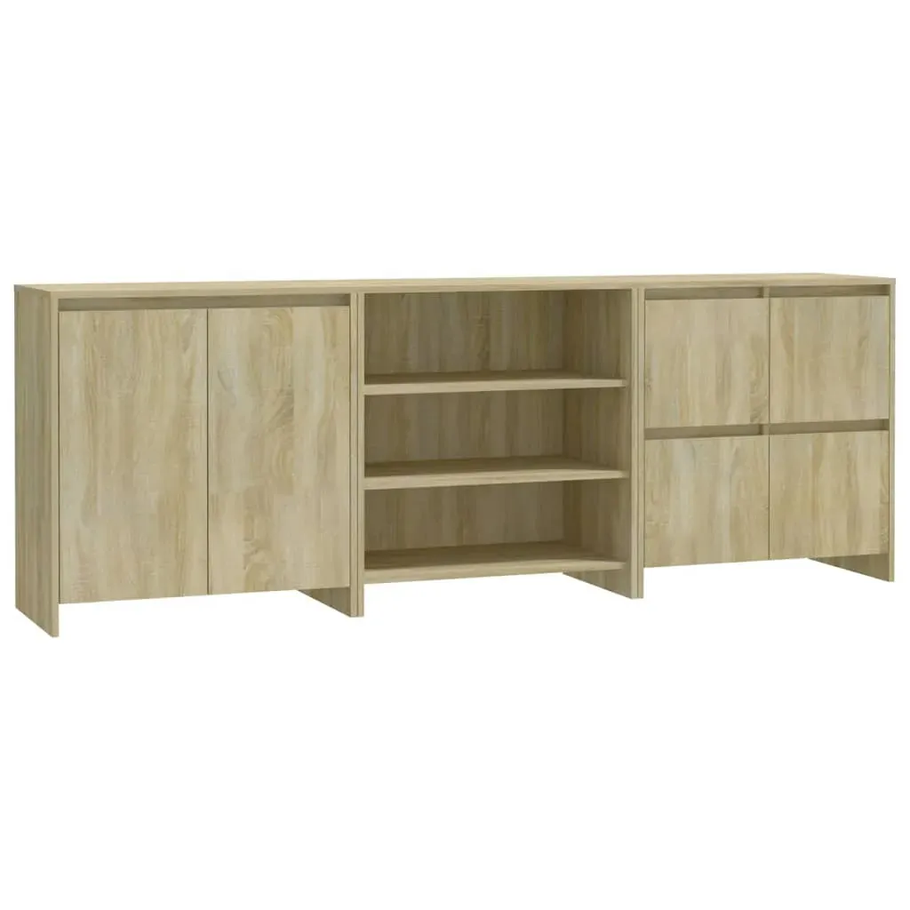 3 Piece Sideboard Engineered Wood Price
