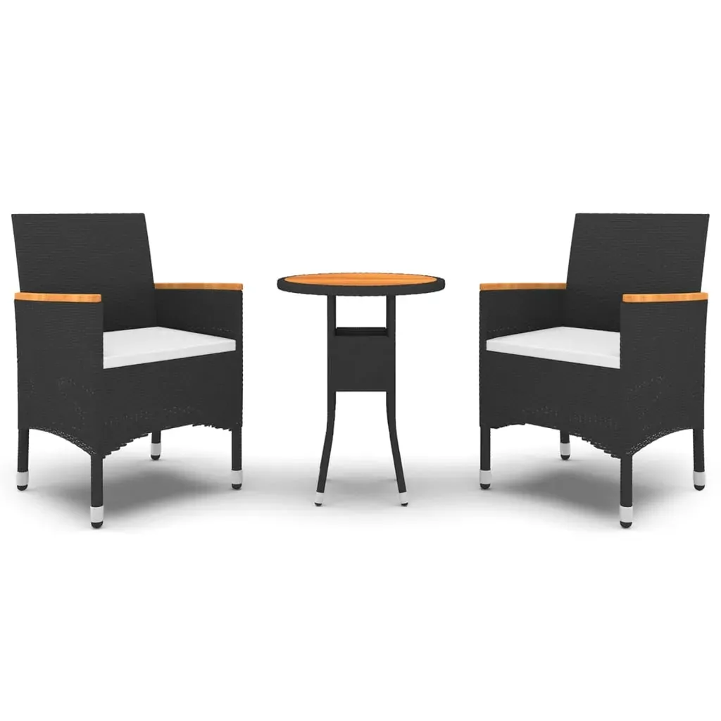 3 Piece Garden Dining Set Poly Rattan Price