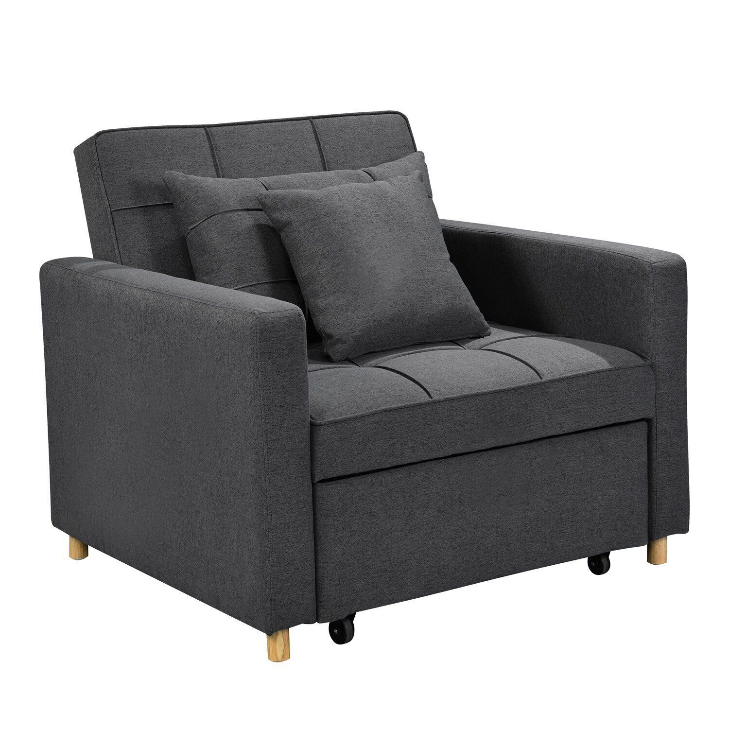 Suri 3-in-1 Convertible Lounge Chair Bed by Sarantino Price