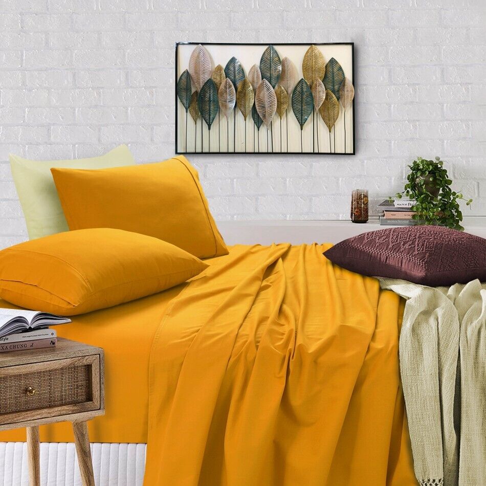 Elan Linen 100% Egyptian Cotton Vintage Washed 500TC Bed Sheets Set Price