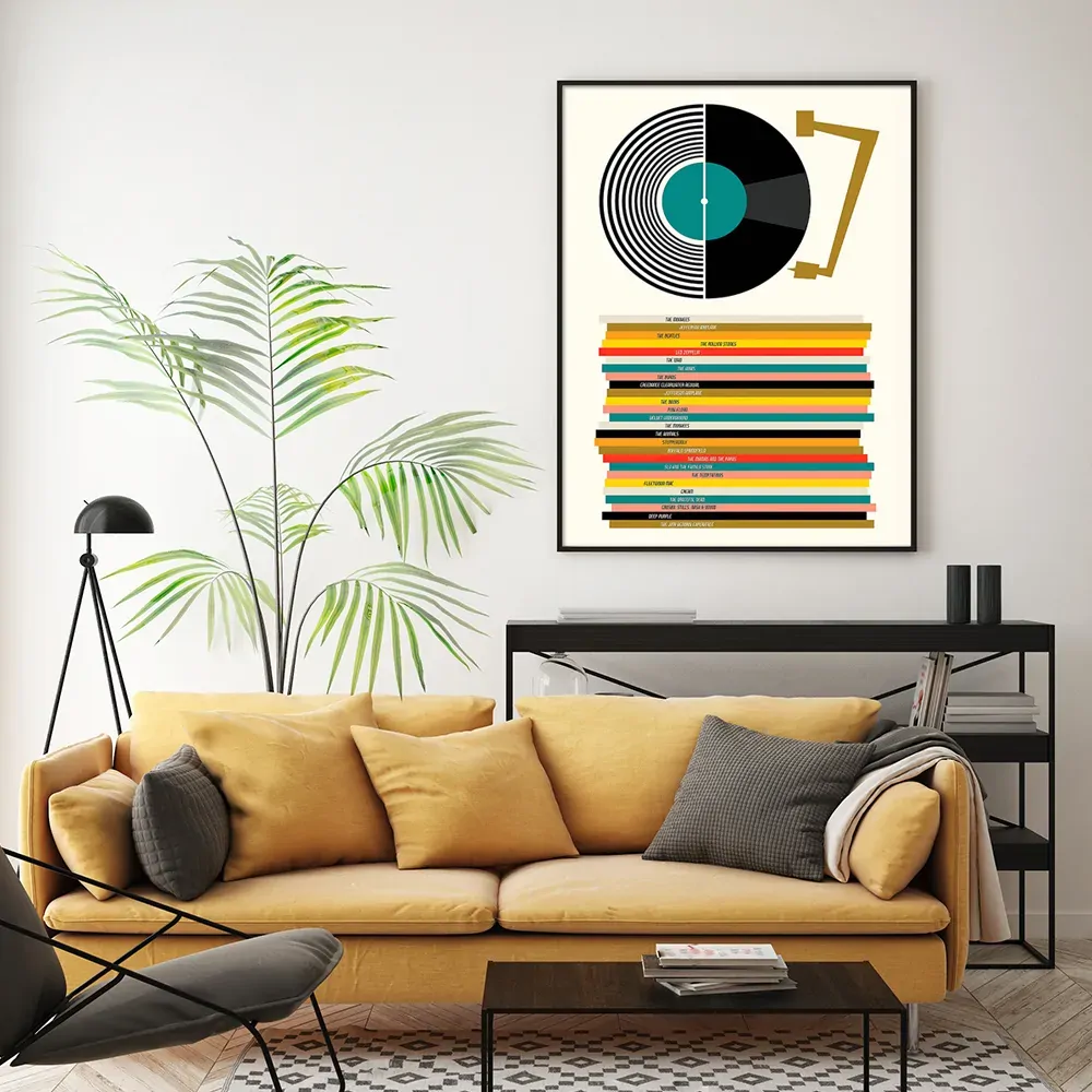 Music Black Frame Canvas Wall Art Price