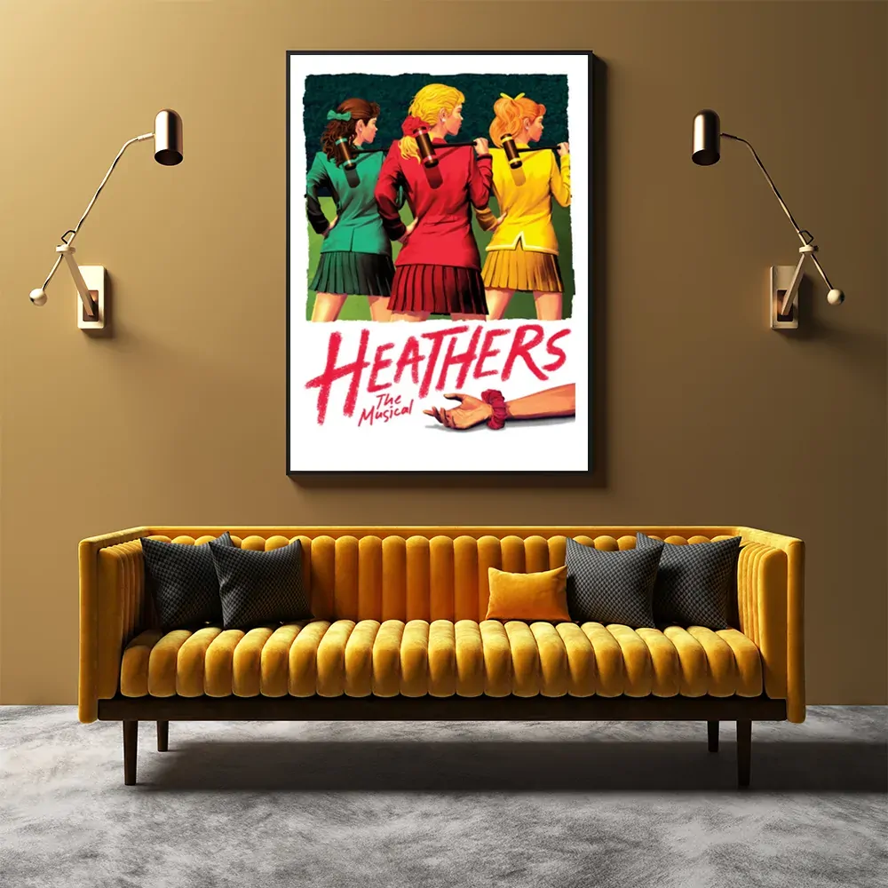 Heathers The Musical Black Frame Canvas Wall Art Price