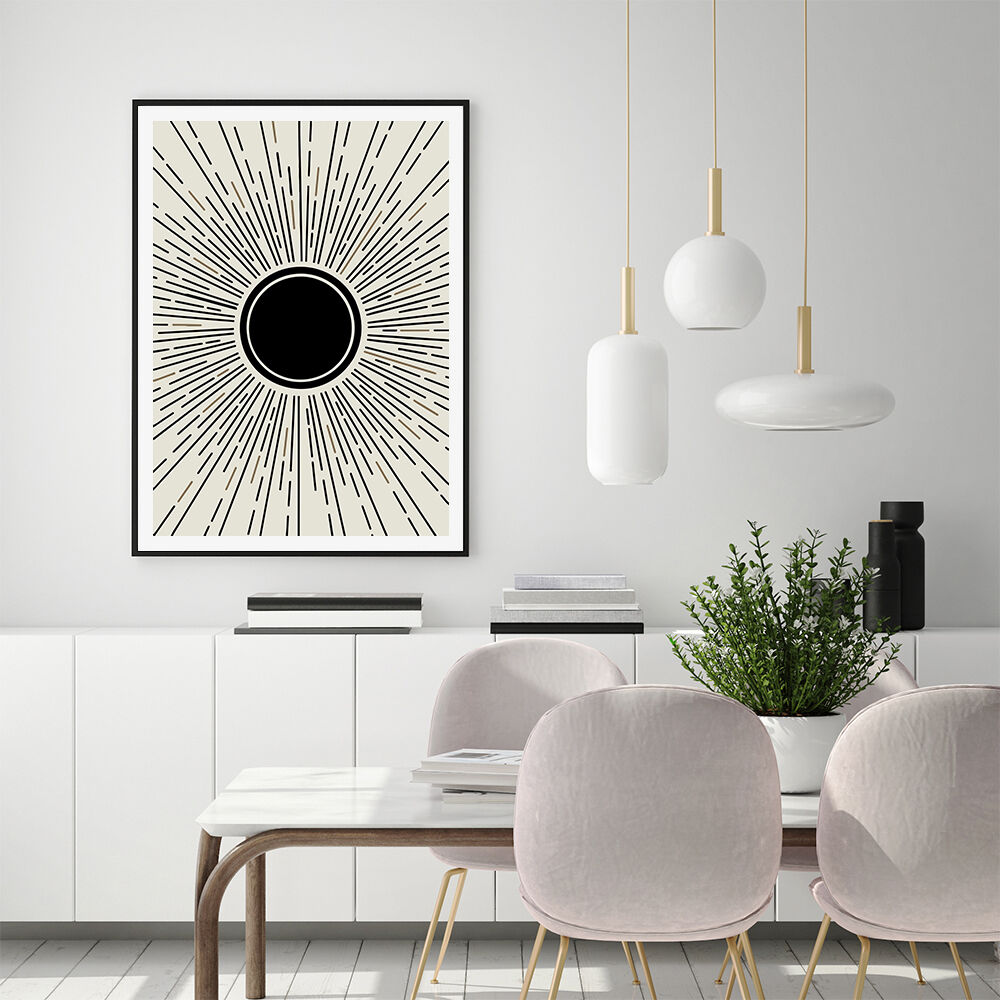 Sun Rise Art Black Frame Canvas Wall Art Price