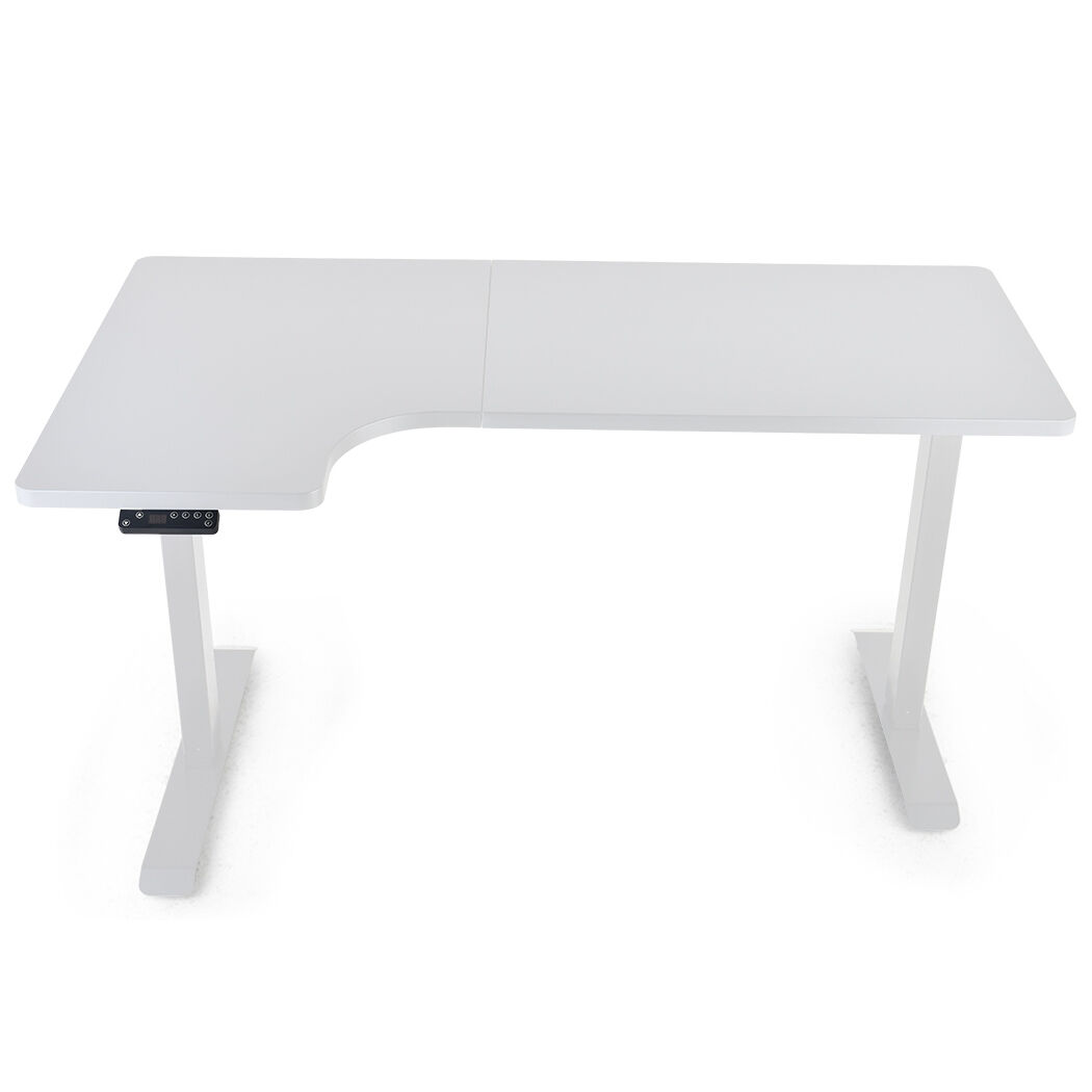 FORTIA Standing Desk Electric Dual Motor Adjustable Sit Stand L-Shaped 80KG Load Price