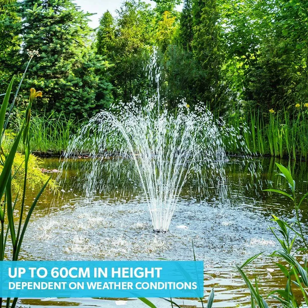 PROTEGE Solar Powered Water Fountain Pump Pond Kit with Eco Filter Box Price