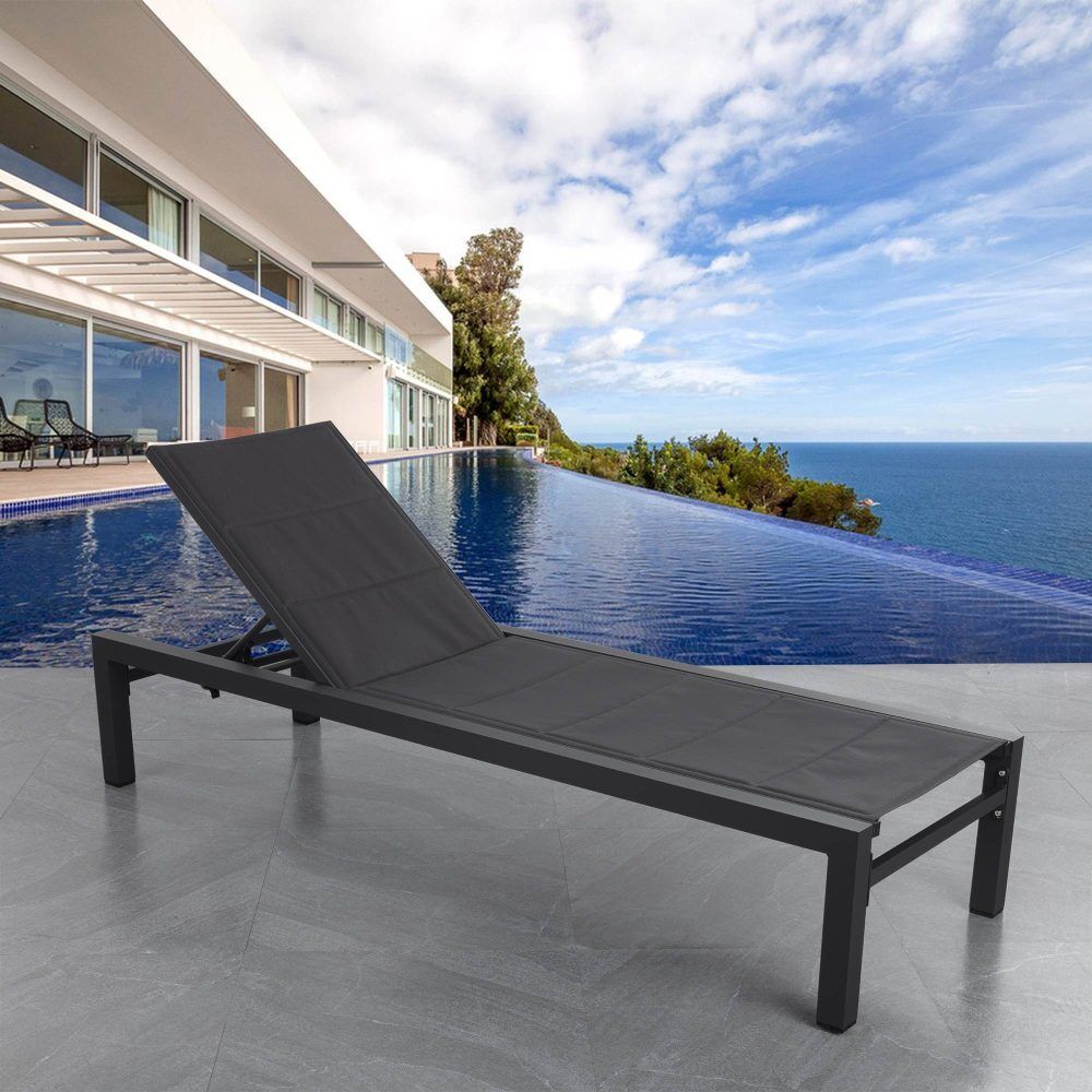 Adjustable Outdoor Sun Lounger in Aluminium Price
