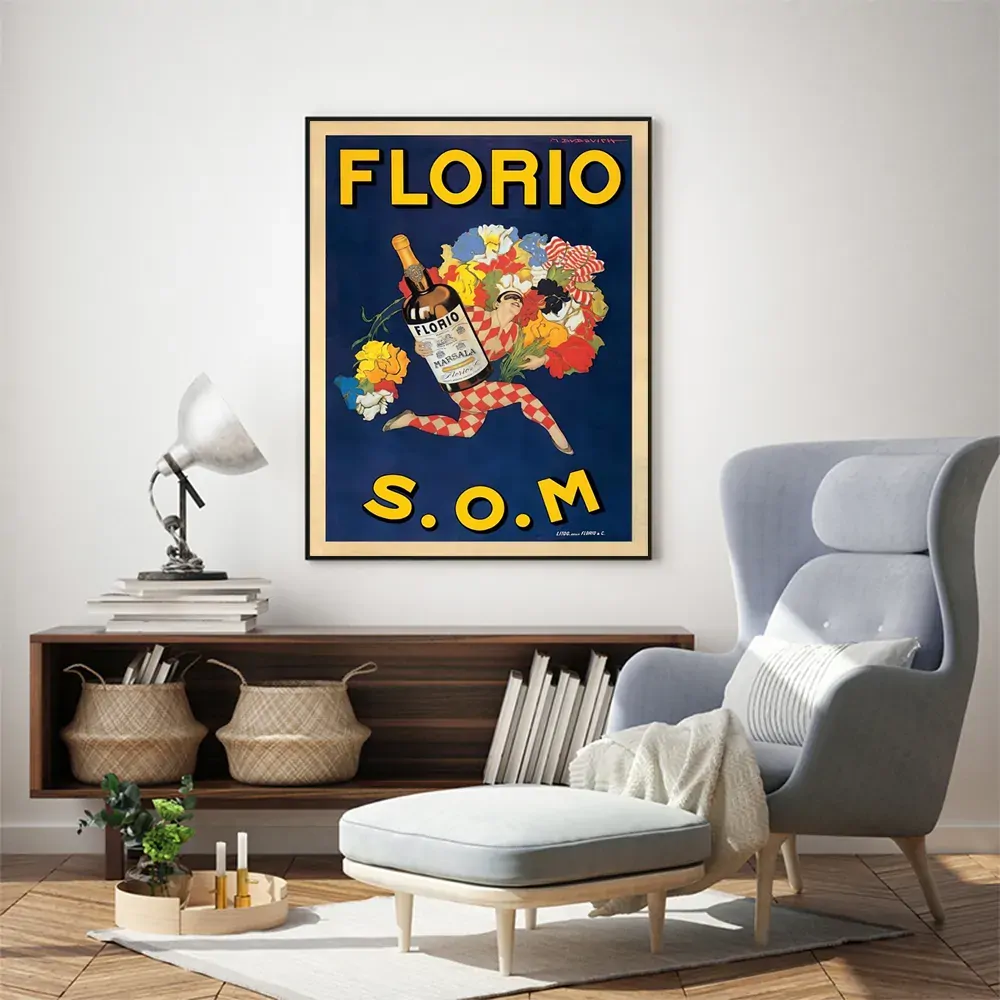 Florio S.O.M Black Frame Canvas Wall Art Price
