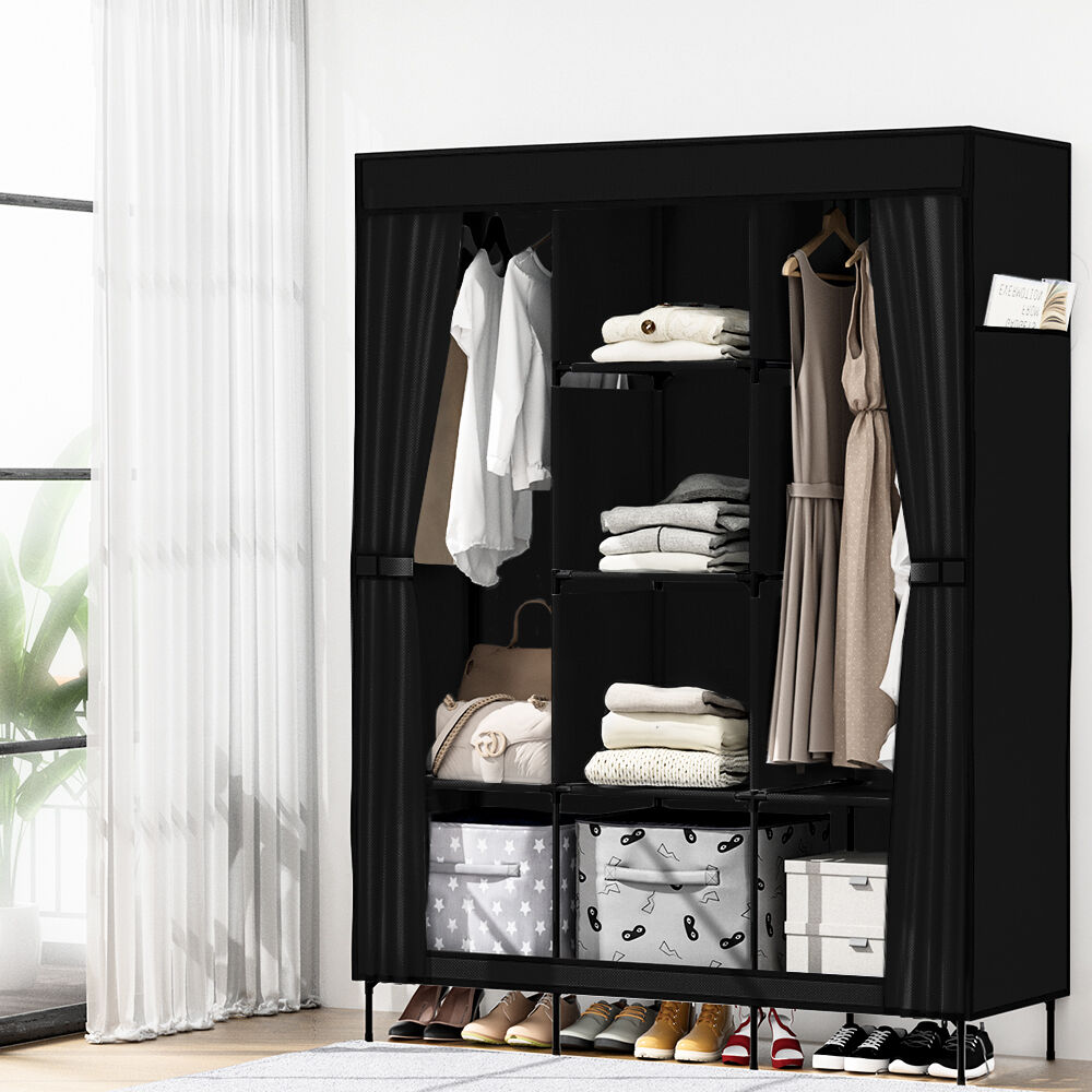 Clothes Wardrobe Closet Storage Large Portable Organiser with Shelf Price