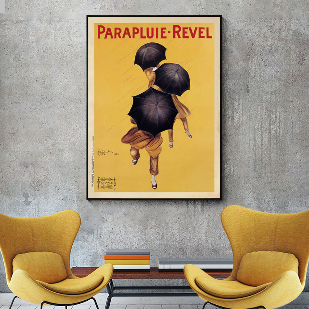 Parapluie Revel Black Frame Canvas Wall Art Price