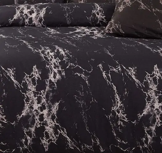 Black Marble Duvet Doona Quilt Cover Set Price