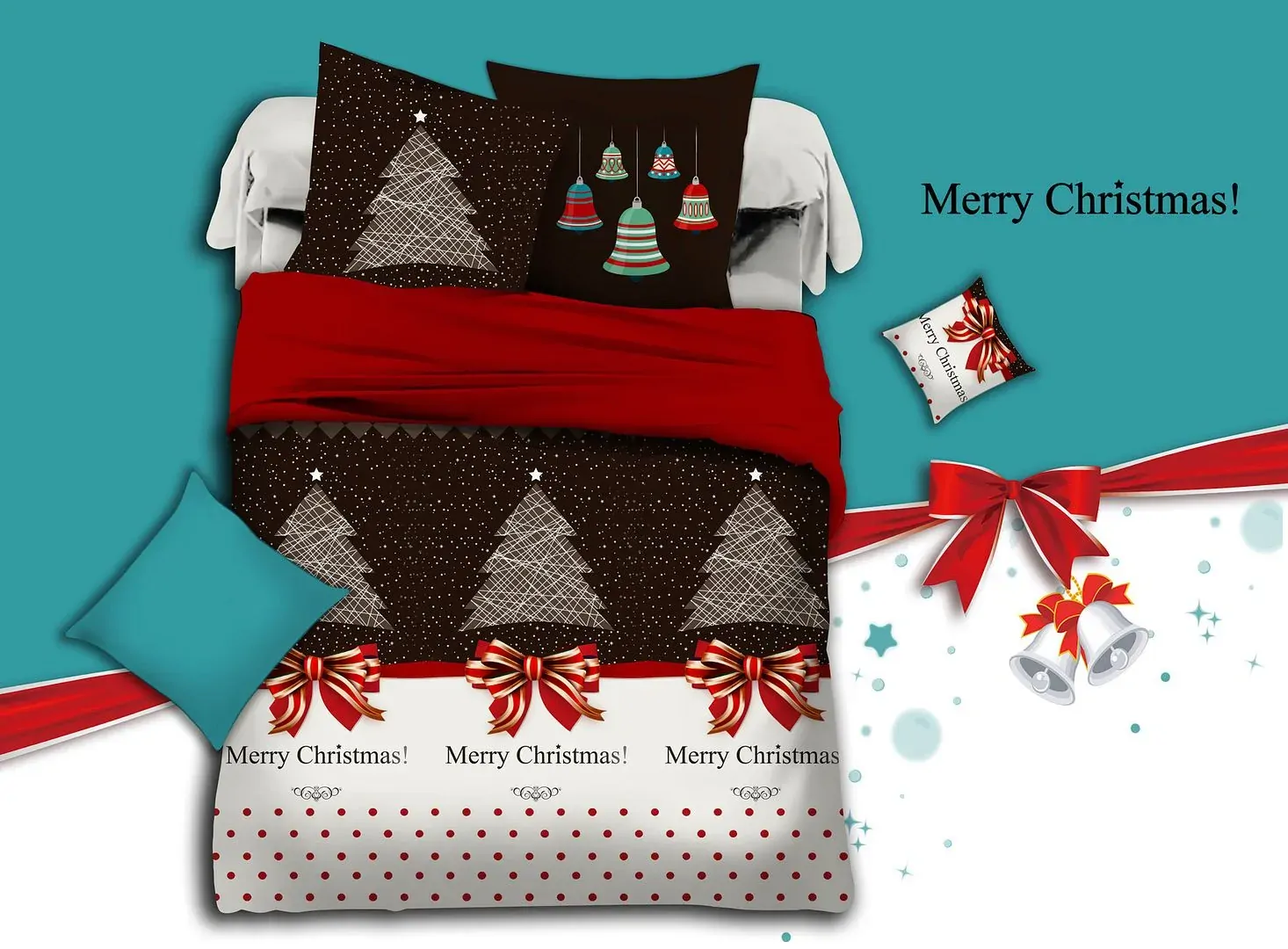 Merry Christmas Quilt/Doona/Duvet Cover Set Price