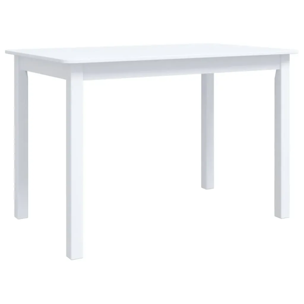 Dining Table 114x71x75 cm Solid Rubber Wood Price