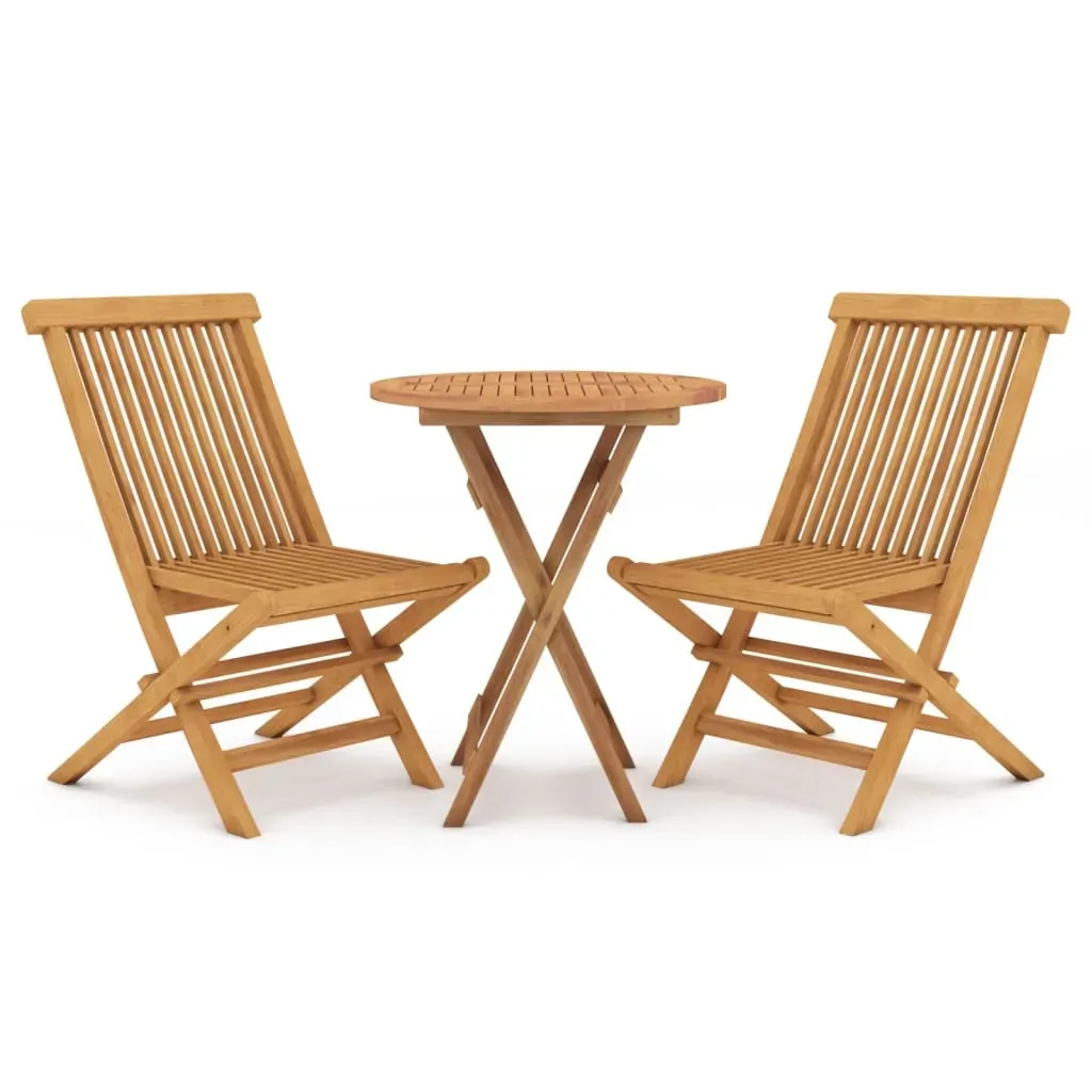 3 Piece Garden Dining Set Solid Wood Teak Price