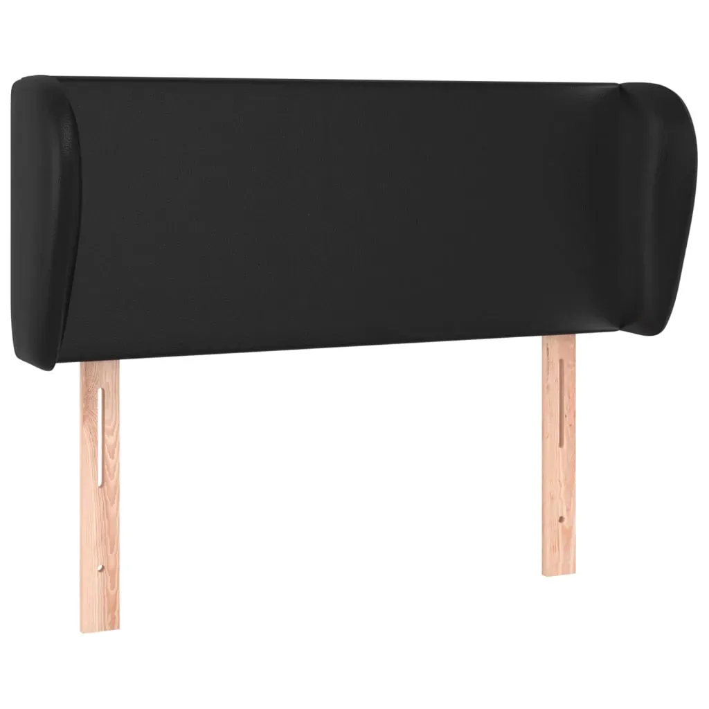 Headboard with Ears Black Faux Leather Price