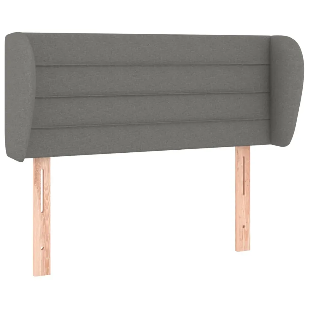 Headboard with Ears Dark Grey Fabric Price