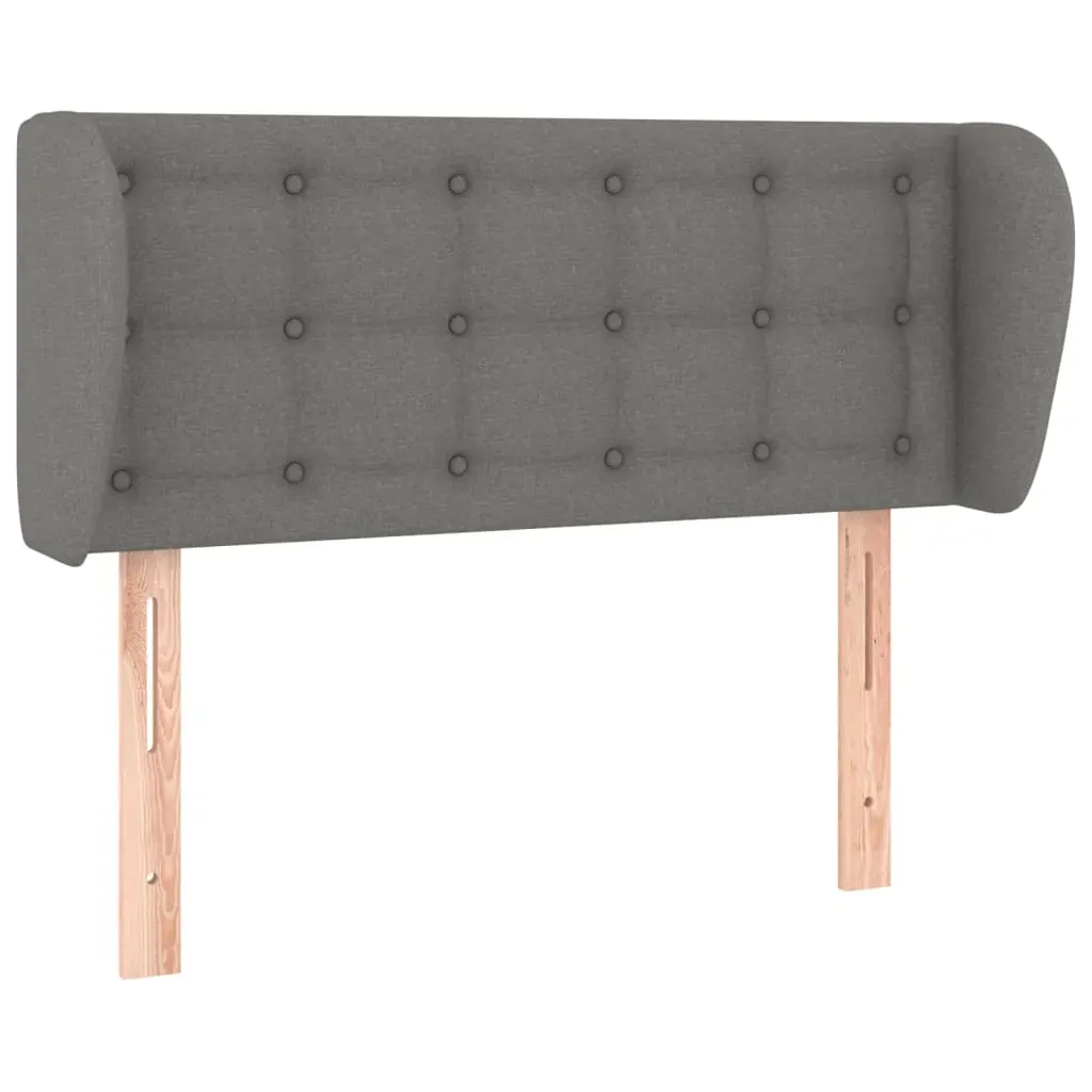 Headboard with Ears Dark Grey Fabric Price