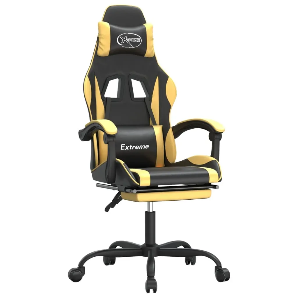 Gaming Chair with Footrest and Faux Leather Price