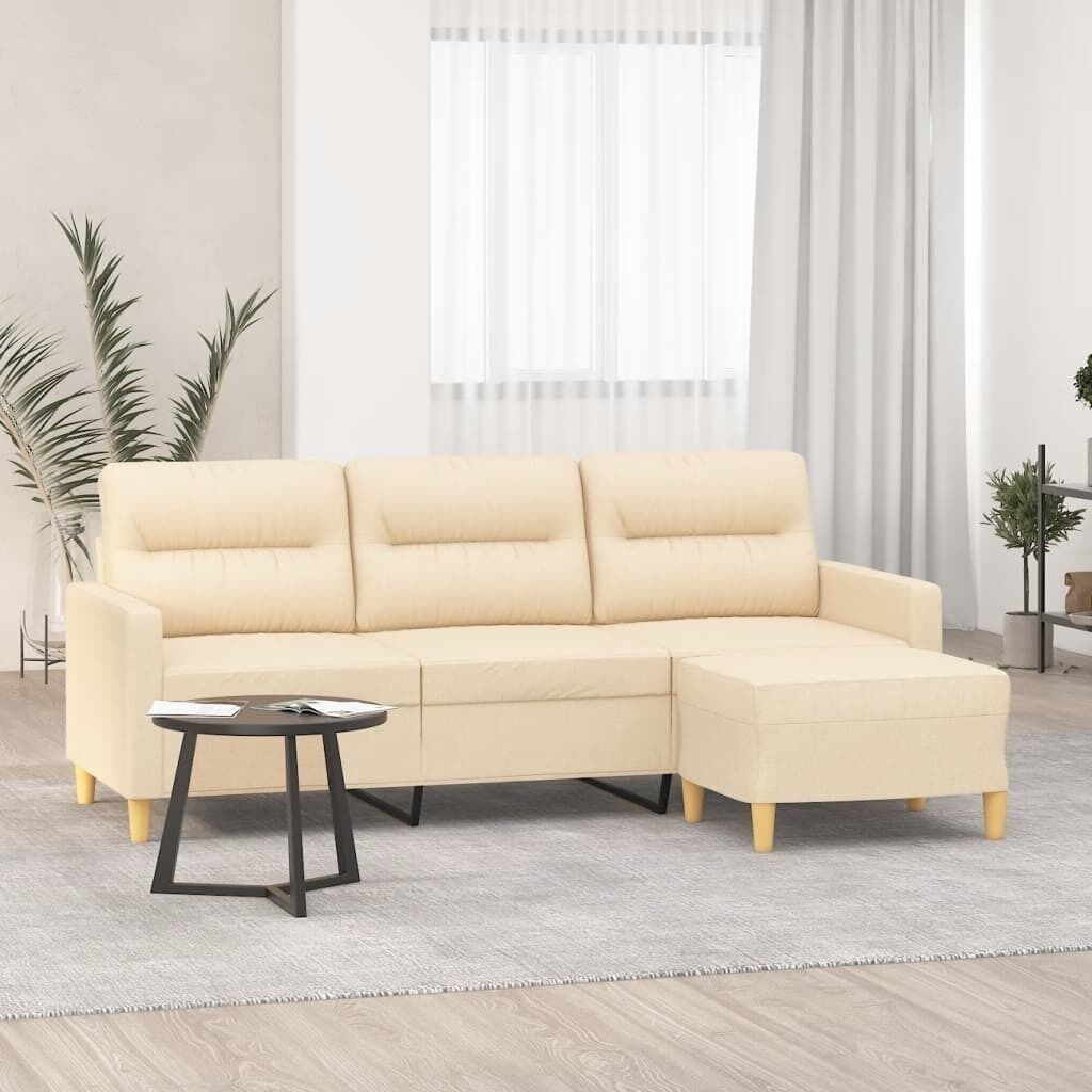 Highlands 3-Seater Sofa with Footstool Fabric Price